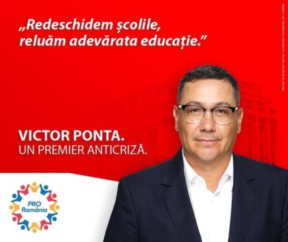 PRO România va redeschide școlile, „pentru că vrem ca țara să aibă un viitor”