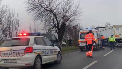 ACCIDENT pe drumul Arad – Timișoara! DOUĂ ambulanțe și POLIȚIA au intervenit la fața locului (FOTO)