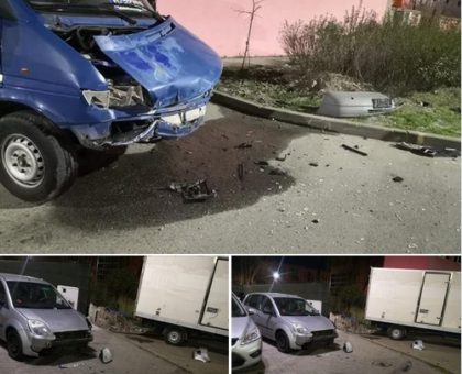 Mașini DISTRUSE azi-noapte în Arad. Poliția îl caută pe făptaș (FOTO)