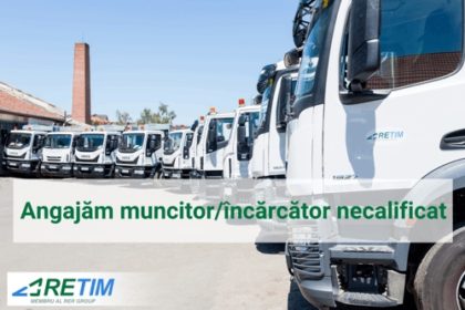 Compania RETIM angajează MUNCITOR / ÎNCĂRCĂTOR NECALIFICAT la Arad, Timișoara, împrejurimi