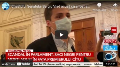HALUCINANT! Diana Șoșoacă l-a TRAS de NAS, în Parlament, pe senatorul arădean Sergiu Vlad (VIDEO)