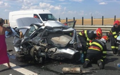 Accident CUMPLIT pe Autostrada Arad – Timișoara. O femeie de 32 de ani ȘI-A PIERDUT VIAȚA