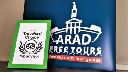 Arad Free Tours a primit premiul „Travelers’ Choice” de la prestigioasa platformă online de călătorii Tripadvisor