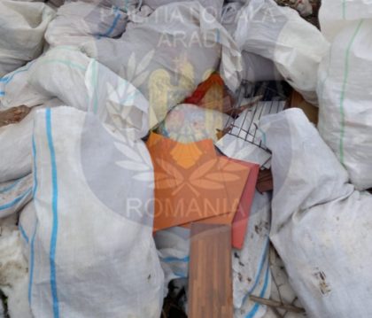 Amendă de 70.000 de lei pentru o firmă care a aruncat deșeuri în Parcul Natural Lunca Mureșului