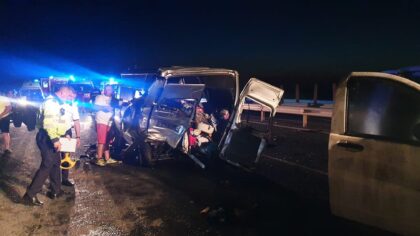 UPDATE/ Accident pe Autostrada Nădlac – Arad. 11 persoane, între care și un bebeluș, au fost rănite (FOTO)