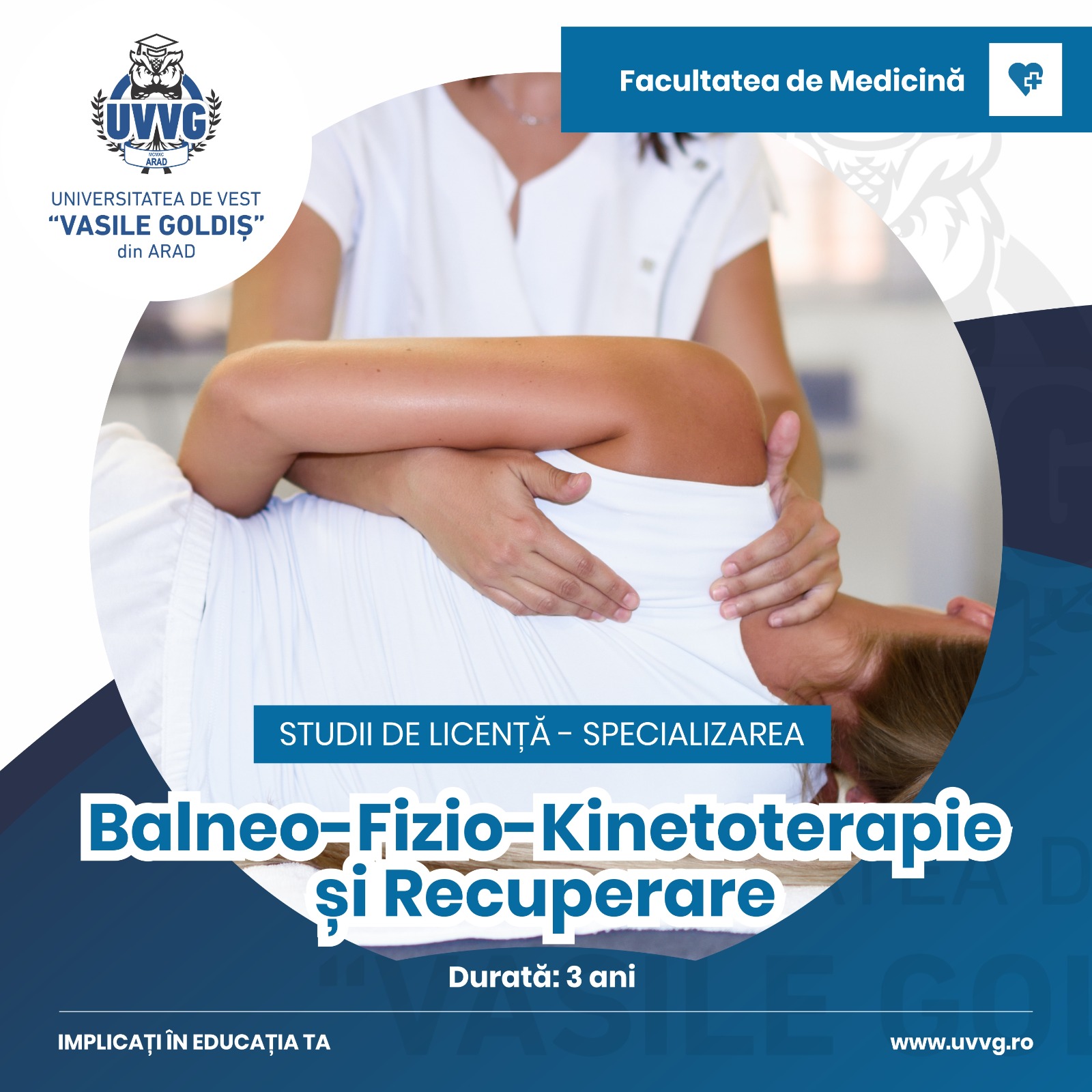 ura lansează un nou program de masterat în domeniul... Program de studiu de Balneofiziokinetoterapie și Recuperare, la UVVG ...