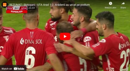 UTA dă lovitura la Botoșani și urcă pe loc de play-off (VIDEO)