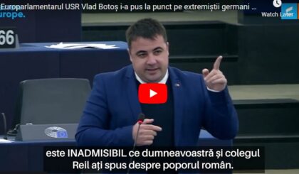 Nota 10 pentru Vlad Botoș! Cum i-a pus la punct pe europarlamentarii germani care au vorbit de rău România (VIDEO)
