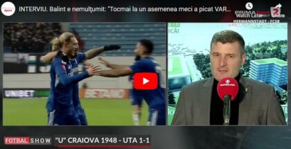 UTA a pierdut două puncte la Craiova. VIDEO: Rezumatul partidei și declarațiile antrenorilor
