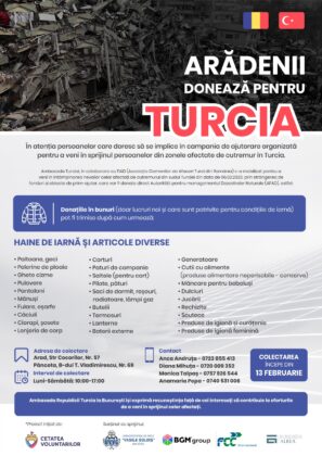 Donează pentru Turcia!