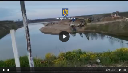 Descindere și percheziții la o BALASTIERĂ din județul Arad (VIDEO). UPDATE: Vizat este omul de afaceri Ovidiu Palcu