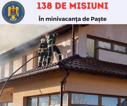 Peste 130 de misiuni pentru pompierii arădeni în ultimele patru zile