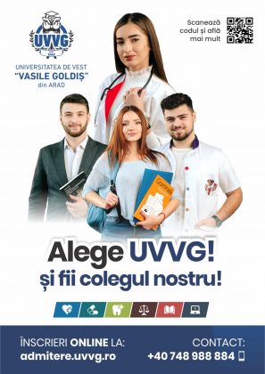 Înscrieri în anul universitar 2023 – 2024 la UVVG Arad