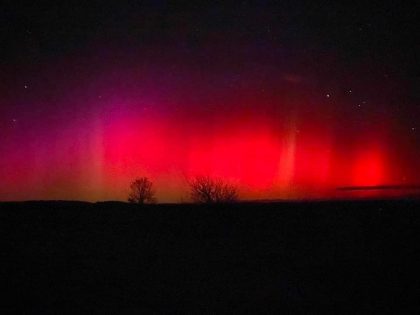 Aurora boreală vizibilă în România (FOTO)