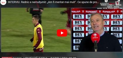 INTERVIU: Cum explică Rednic egalul cu Craiova, după ce UTA a condus cu 2 – 0 (VIDEO)