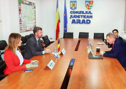 O delegație de oameni de afaceri și din administrația slovenă, invitată la Arad