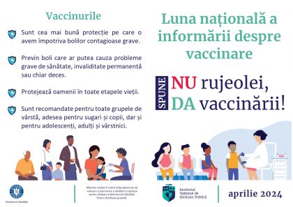 Luna Națională de Informare despre Vaccinare. Nu rujeolei, da vaccinării!