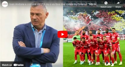 Andone e convins că UTA nu o va lăsa mai moale cu Dinamo: „Mircea Rednic e un profesionist”