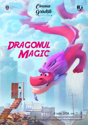 Animația „Dragonul magic“, proiectată în grădina de vară a Cinematografului din Grădiște