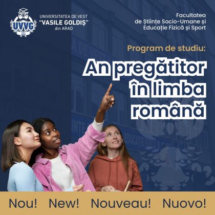 Un nou program de studiu la UVVG. An pregătitor de limba română, pentru viitorii studenți străini