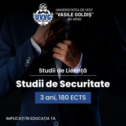 Studii de Securitate, un program universitar disponibil la UVVG Arad