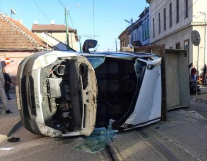 Accident rutier cu victime pe strada Preparandiei