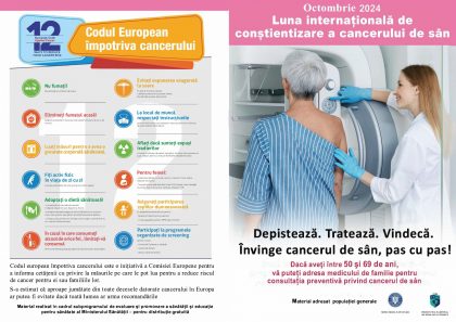 Octombrie – Luna de conştientizare cu privire la cancerul de sân