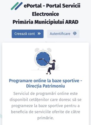 Arădenii își pot face programări online la bazele sportive din municipiu