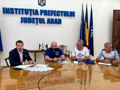Întrevedere între prefectul Aradului și liderii de sindicat