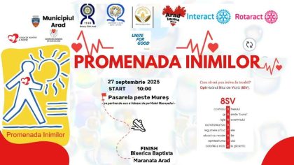 „Noi ne-am pus inima la treabă. Tu ce faci?” Arădenii sunt invitați să parcurgă un traseu pentru sănătate