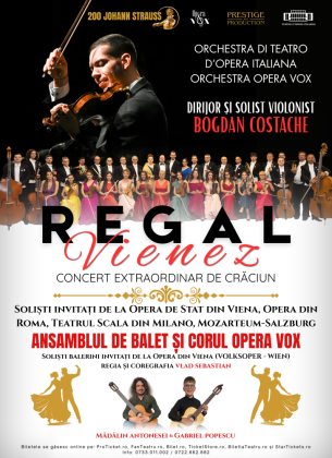 Concertul Extraordinar de Crăciun „Regal Vienez”, la Arad