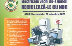 „Electricele vechi nu-s gunoi! Reciclează-le cu noi!” – Campanie de colectare a deșeurilor electrice în Arad item-thumbnail