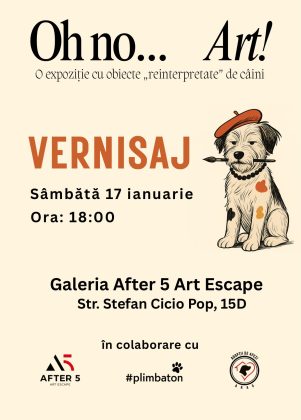 Expoziție neconvențională cu obiecte „reinterpretate” de câini, la Arad