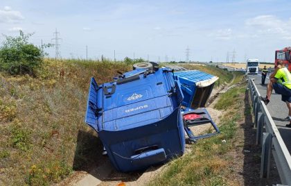 Accident pe Autostrada Arad – Timișoara