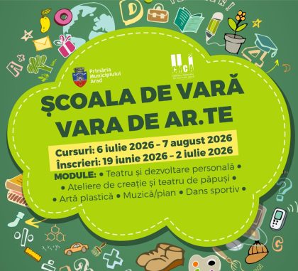 Școala de vară „Vara de AR.TE” revine la Arad în perioada 6 iulie – 7 august item-thumbnail