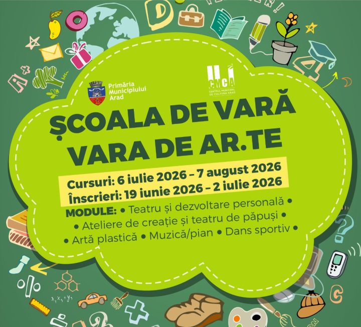 Școala de vară „Vara de AR.TE” revine la Arad în perioada 6 iulie – 7 august item-thumbnail