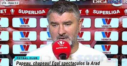 UTA a revenit după ce a fost condusă cu 2 – 0. Ce spune Adrian Mihalcea (VIDEO) item-thumbnail