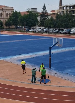 Lucrări de mentenanță la terenul de sport „Ioan Marconi”