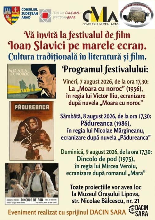 Serie specială de proiecții cinematografice dedicate operei scriitorului Ioan Slavici item-thumbnail
