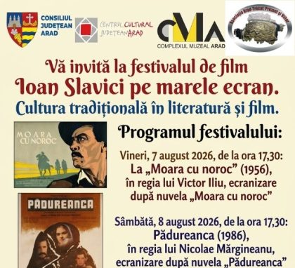 Serie specială de proiecții cinematografice dedicate operei scriitorului Ioan Slavici item-thumbnail