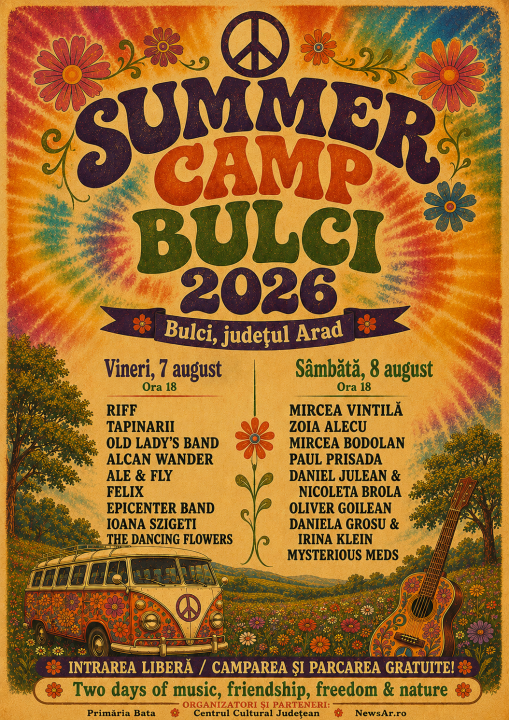 Mircea Vintilă, Zoia Alecu, Mircea Bodolan, RIFF și Țapinarii la Summer Camp Bulci 2026 item-thumbnail