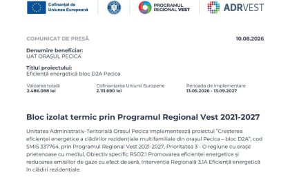 Bloc izolat termic prin Programul Regional Vest 2021-2027 item-thumbnail