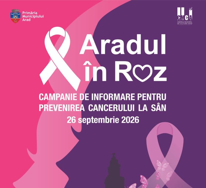 „Aradul în roz” – un demers dedicat informării, conștientizării și prevenirii cancerului de sân item-thumbnail