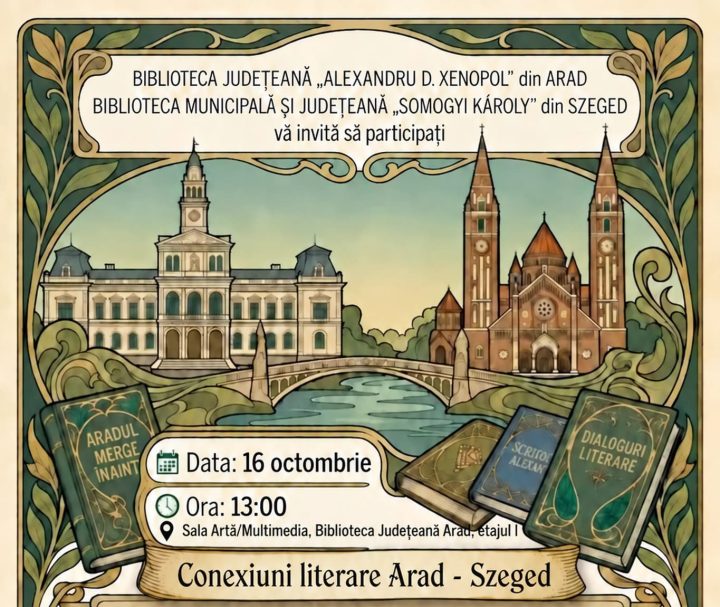 „Conexiuni literare Arad – Szeged”, întâlnire dedicată literaturii contemporane item-thumbnail